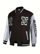 American Hip Hop Baseball Jersey Jacket Man Letter Splicing Embroidery Baseball Uniform Autumn Anti-Wind Bomber Coat Men Clothes
