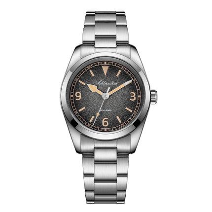 ADDIESDIVE New 36Mm Men's Quartz Watch Retro Dial Sapphire Glass 100M Waterproof Stainless Steel Night Light Retro Quartz Watch