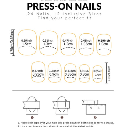24pcs/set short square fake nails for women cute bride heart white french tips faux ongles y2k press on false nail supplies