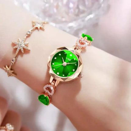 UTHAI L92 Orologio da donna di marca, orologio al quarzo da donna impermeabile con diamanti intarsiati in cristallo, di lusso, alla moda e di alta qualità. platinumshop
