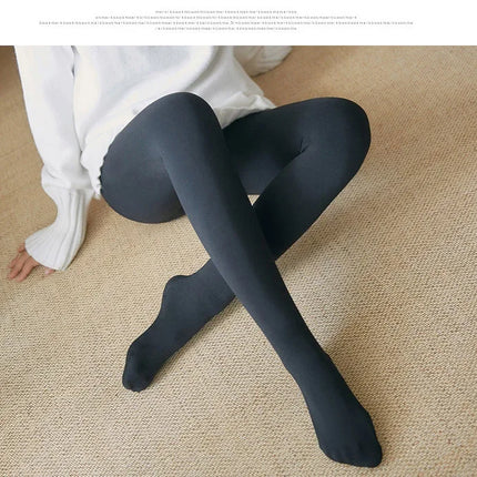 Addensare collant termici Leggings Donna Inverno Pile Velluto Calze termiche Vita alta Elastico Sottile Sexy