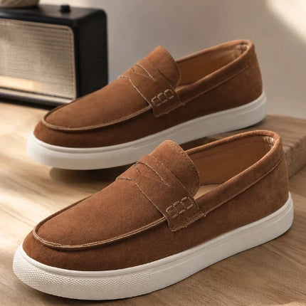 Mocassini classici da uomo, scarpe casual traspiranti senza lacci, scarpe da uomo di design, comode scarpe da guida antiscivolo, mocassini da uomo