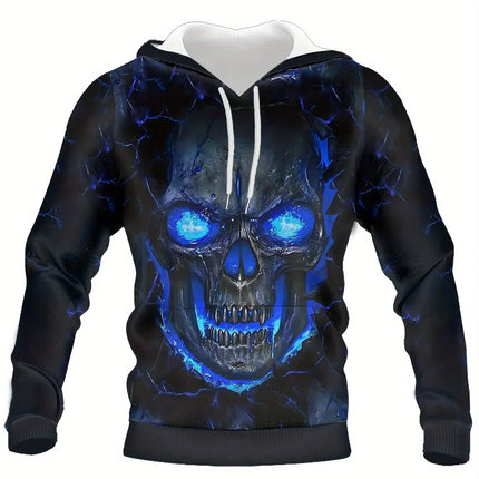 Autumn Skull and Rose 3D Print Hoodies Men Women Fashion Casual Sweatshirts Oversized Hoodie Pullovers Tracksuit Clothing