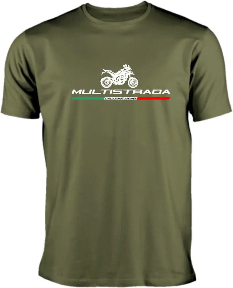 T-shirt per tifosi di motociclette multistrada italiana 100% cotone O-Collo manica corta estate casual T-shirt da uomo streetwear