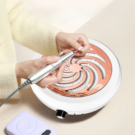 Nail Grinding Polishing Dust Collector Desktop Adjustable Speed Vacuum Device For Home Salon Nail Art Sessions