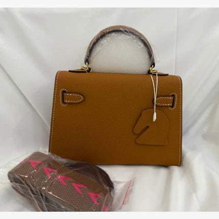 Women's handbag Bag for Woman of Genuine Leather in Gold or Silver Buckle Designer Bag Women's bag Luxury brand bag Shoulder ba PlatiNum