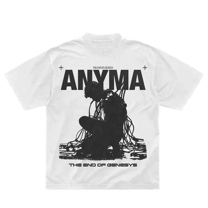 2025 Summer DJ Anyma THE END OF GENESYS Men's Cotton Short Sleeve T-shirt for Fans High-Quality Oversized Unisex T-shirt