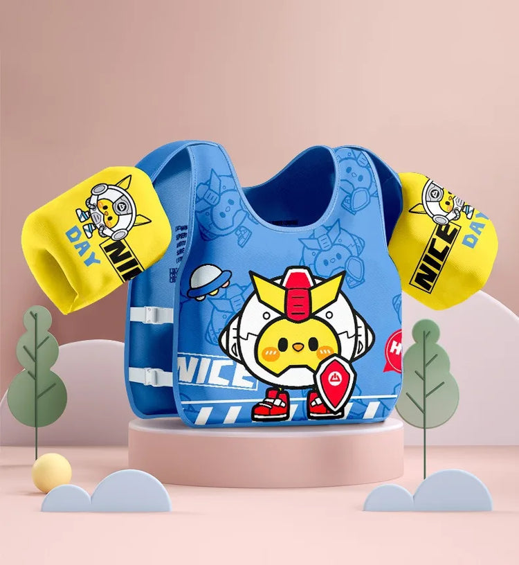 Rooxin Gilet da nuoto senza gonfiaggio Gilet di galleggiamento Anello da nuoto Tubo Accessorio da nuoto per sport acquatici Anello da braccio per nuoto Galleggiante per piscina