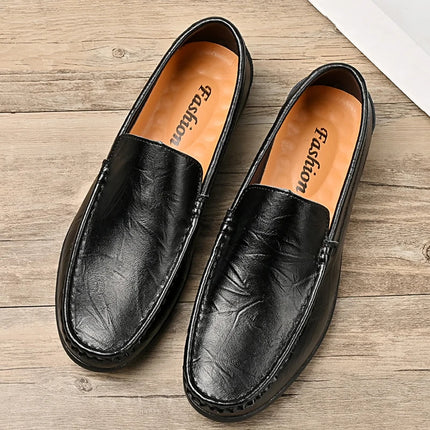 Scarpe Casual da Uomo in Pelle PU, Nuovi Arrivi, Mocassini Leggeri e Comodi, Scarpe da Guida e da Cerimonia, Slip-On
