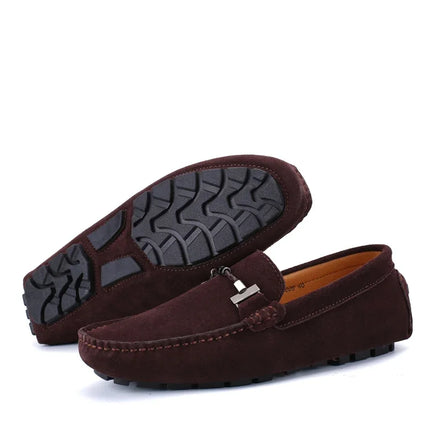 Nuovi uomini scarpe casual moda pelle scamosciata morbida mocassini da uomo mocassini per il tempo libero slip on scarpe da guida da uomo scarpe pigre fatte a mano appartamenti comodi