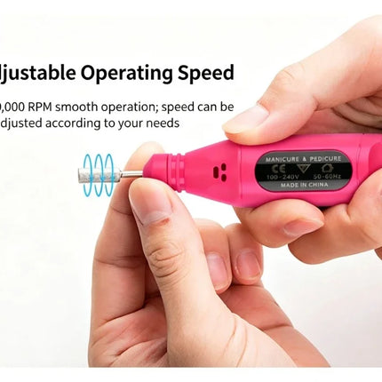 Pen‑Form Manicure Pedicure Grinding Machine Compact Electric Nail Polisher Drill For Daily Nail Grooming And Diy Hand‑Made Nail Creation