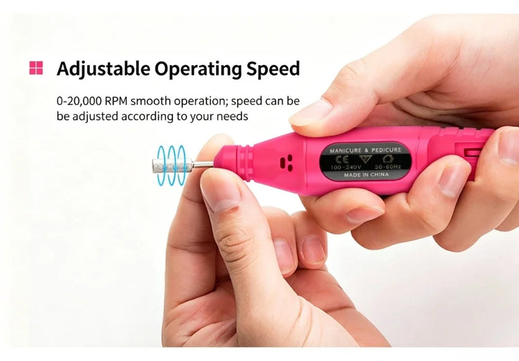 Pen‑Form Manicure Pedicure Grinding Machine Compact Electric Nail Polisher Drill For Daily Nail Grooming And Diy Hand‑Made Nail Creation