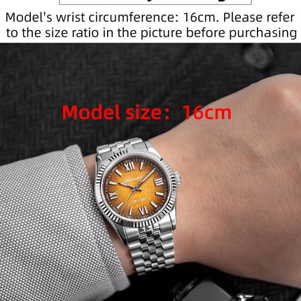 ADDIESDIVE New 36mm Watch for Men AD2512 Luxury Sapphire VH31 Quartz Wristwatch 100m Waterproof Stainless Steel Luminous Watches