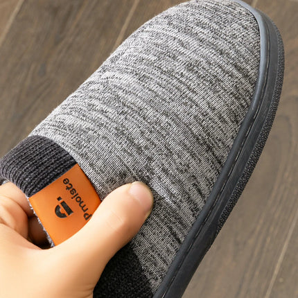 Pantofole invernali da uomo TPR antiscivolo memory foam caldo morbido durevole cuscino casual patchwork scarpe da interno