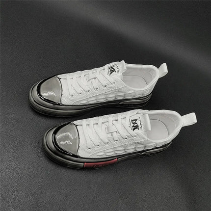 New Designers Genuine Leather Alligator Pattern All Match Sneaker For Men Casual Shoes Flats Walking Footwear Zapatos Hombre