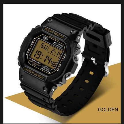 SANDA G Style LED Orologio digitale Unisex Antiurto Impermeabile Orologi sportivi Ragazzo Ragazza Cronometro Orologio elettronico a LED militare platinumshop