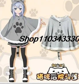 DTR Totoro cosplay sweater Kawaii Hoodie Sweatshirt My Neighbor Coat Fleece Overcoat With Ears Harajuku Cute Jackets ChristmaDTR