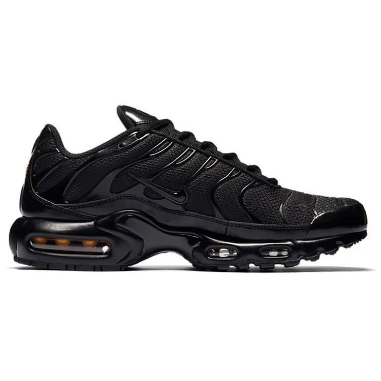 Nike Men's Air Max Plus TN Triple Black Versatile Air Cushion Anti-Slip Comfortable Outdoor Casual Sneakers 604133-050