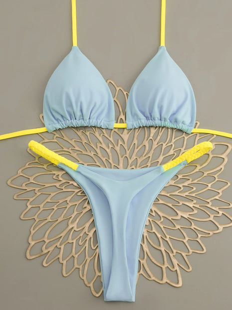 Micro Bikini 2026 Push Up Costumi da bagno donna Costumi da bagno sexy Mini Bikini Set Perizoma Biquini Costume da bagno Halter Summer Beachwear
