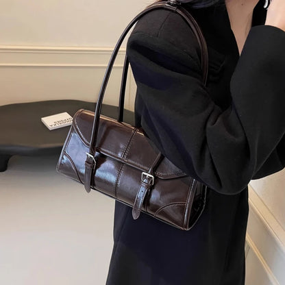 FOXER Lady's Shoulder Bag Genuine Leather Cross Body Bag 2025 Autumn Winter Large Capacity Travel Bag Commute Work Elegant