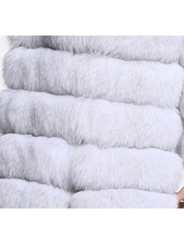 ZADORIN 9 Steps Luxury High Imitation Long Fluffy Thick Warm Faux Fur Coat Women Winter Long Sleeve Fur Coats Female Outerwear