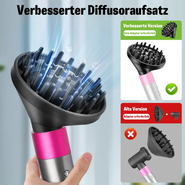 Diffuser Attachment for Dyson Two Airflow Dome Diffuser Modes for Airwrap Hs05 Hs03 Hs01 Hair Diffuser for Hair Drying