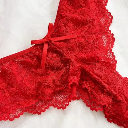 Set di 2 Pezzi Camicia da Notte Verde Scuro per Donna, Lingerie Sexy in Rete Trasparente con Slip, Pizzo e Spalline Sottili