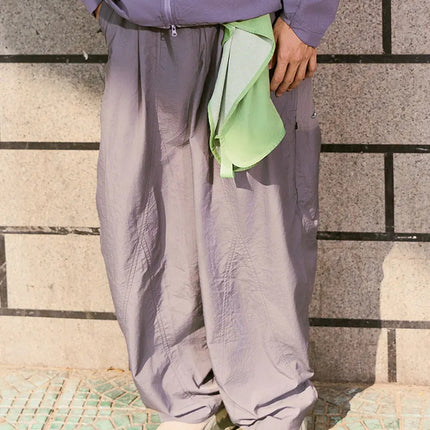 Men Women Splice Fashion Outdoor Loose Casual Lightweight Quick Dry Sports Cargo Baggy Pants Track Trouser Jogger Sweatpants