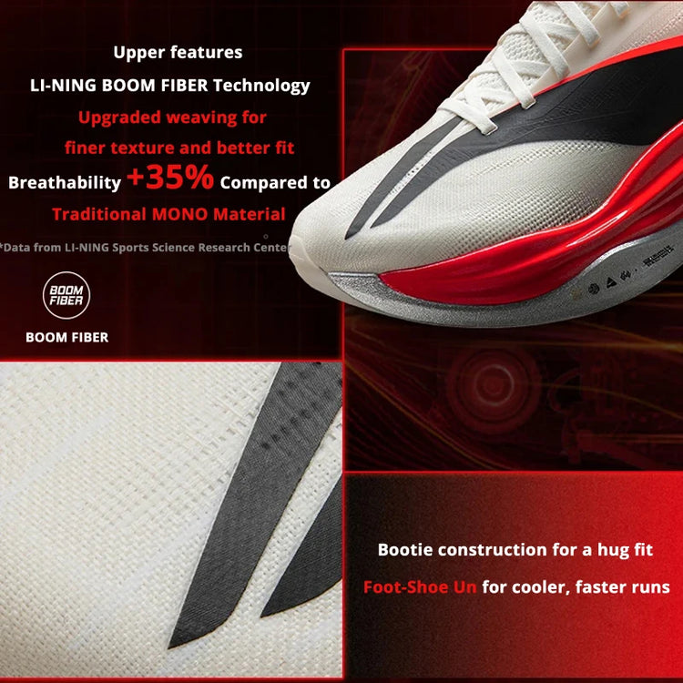 [Stile Suguru Osako] Li-Ning Scarpe da corsa unisex FEIDIAN 6 ELITE LiNing CARBON PLATE Scarpe sportive professionali ARMW001
