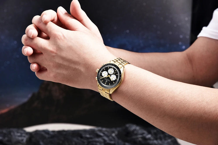 Nuovo Orologio da Uomo PAGANI DESIGN Golden Moon 2026, Orologio al Quarzo di Lusso, Cronografo Sportivo, Vetro Zaffiro AR, Impermeabile, Regalo platinumshop