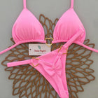 Micro Bikini 2026 Push Up per Donna, Costume da Bagno Sexy, Set Bikini Brasiliano Tinta Unita, Biquini, Abbigliamento da Spiaggia Estivo