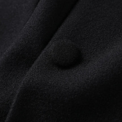 Women's Long Coat Slim V Neck Single Breasted Overcoats Shoulder Pad Maxi Jackets with Belt 2025 New Winter Lady Commute Outwear
