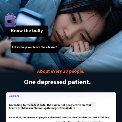 DeepSeek XiaoZhi Mini AI Emo Robot | Smart Voice Chatbot, Emotional Interaction, Personalized AI Companion, Unique Gift Idea PlatiNum