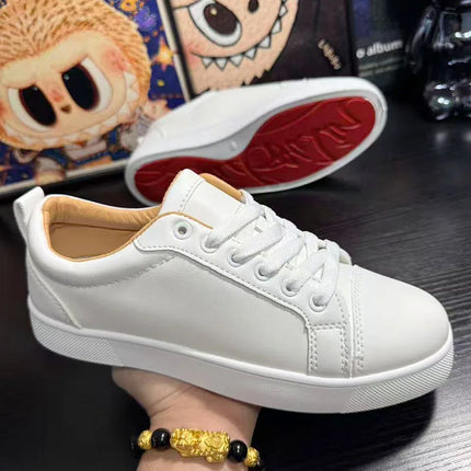 New Fashionable Men's Exquisite Red Bottom Casual Board Shoes for Youth and Students Soft Bottom Comfortable Running Sneakers