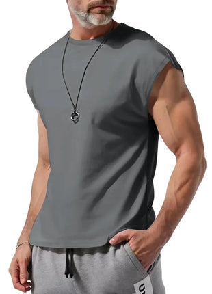 Amazon cross-border men's clothing summer new sleeveless t-shirt youth casual loose thin vest men PlatiNum