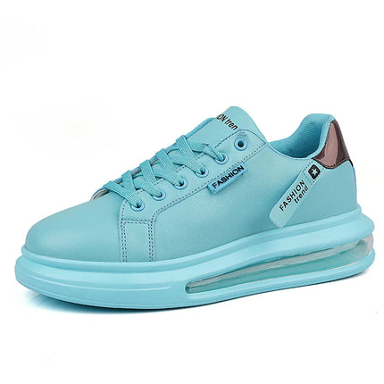 Men's Platform Sneakers Solid Design Sports Running Tennis Sneakers Lace Up Walking Trainers Shoes Casual Outdoor Shoes 39-44