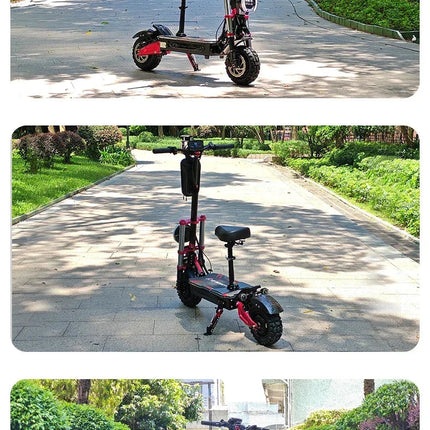 Monopattino Elettrico BOYUEDA S5 6000W Doppio Motore 60V38AH Autonomia 120KM Velocità 85KM/H NFC App Intelligente Luci RGB Ruote da 11 Pollici Fuoristrada per Adulti platinumshop