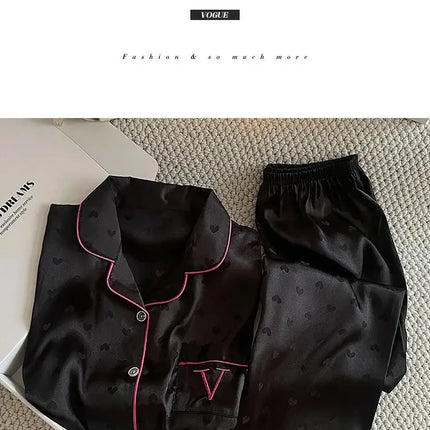 Pigiama floreale da donna della nuova estate Ragazze Estate Piccoli pantaloni freschi a maniche corte Abito da casa in raso di seta ghiacciata Foto reali platinumshop