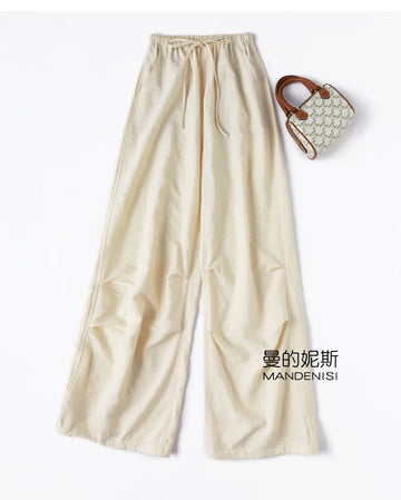 TAJIYANE 76% Mulberry Silk Pants Women Casual Cargo Jogger Pants Dry Silk Trousers New in Spring Summer Women Clothes 2026 штаны