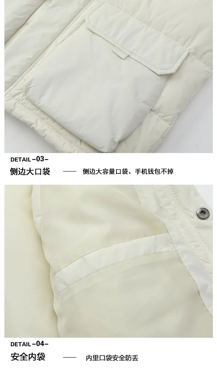 90 New Standard Down Jacket - Men's and Women's Matching Down Vest, Warm Coat, Sleeveless Down Jacket Workwear Coat