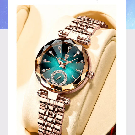 POEDAGAR Orologi al quarzo da donna eleganti di lusso Orologio impermeabile in acciaio inossidabile per donna Orologio da polso da donna alla moda casual reloj platinumshop