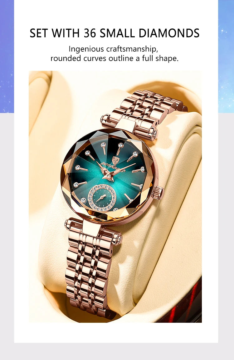 POEDAGAR Orologi al quarzo da donna eleganti di lusso Orologio impermeabile in acciaio inossidabile per donna Orologio da polso da donna alla moda casual reloj platinumshop