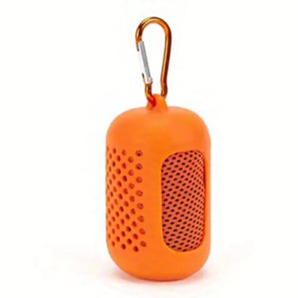 Asciugamano freddo avvolto in silicone circolare Asciugamano rinfrescante Asciugamani in microfibra ad asciugatura rapida Accessori da spiaggia Asciugamano Sport Fitness 1PC