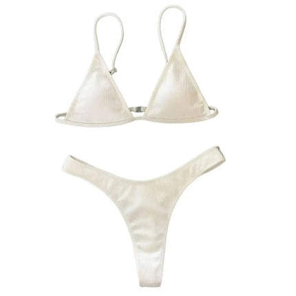 2 pezzi/set bikini da donna sexy set costumi da bagno da donna con cinturino per spaghetti senza fili ad asciugatura rapida platinumshop