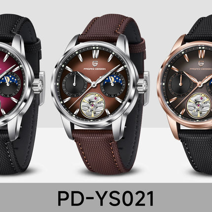 PAGANI DESIGN 41MM Orologio da uomo Orologio meccanico automatico di lusso Orologio da pilota impermeabile in acciaio inossidabile da 100 m PDYS021