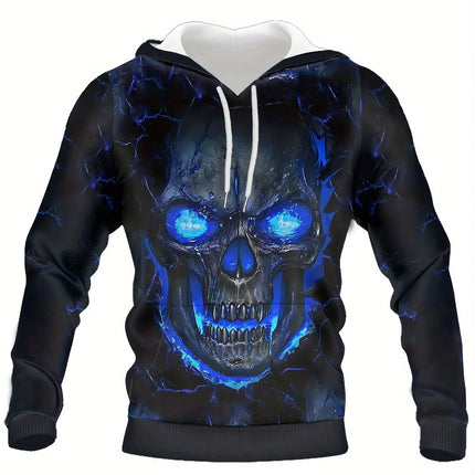 Autumn Skull and Rose 3D Print Hoodies Men Women Fashion Casual Sweatshirts Oversized Hoodie Pullovers Tracksuit Clothing