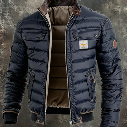 New Men's Stand-up Collar Cotton Jacket Casual Warm Thickened Cotton Coat Winter 2026 Fashion New Spring And Summer