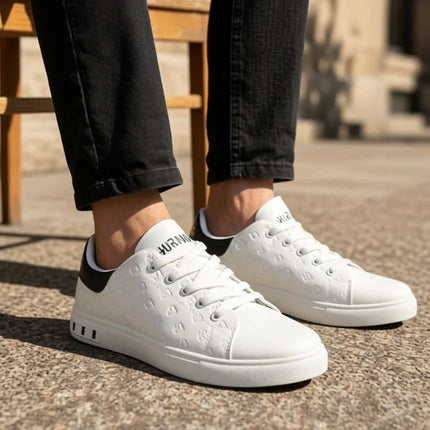 New Men Casual Shoes Summer Breathable Skate Shoes Korean Style Trendy Comfortable Versatile White Sneakers