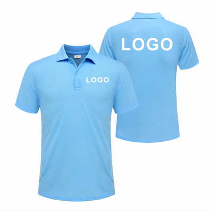 Breathable Polo with Custom Logo Casual Wear for Business Groups Short Sleeve Lapel Polo Work Clothes Embroidery Print