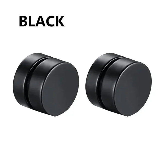 1/3 paia di orecchini magnetici per uomo e donna, magnete CZ nero, orecchino a clip non penetrante, orecchino a magnete rotondo senza piercing platinumshop